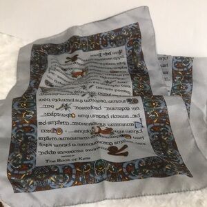 The book of Kells inspired by grey scarf 11 x 54